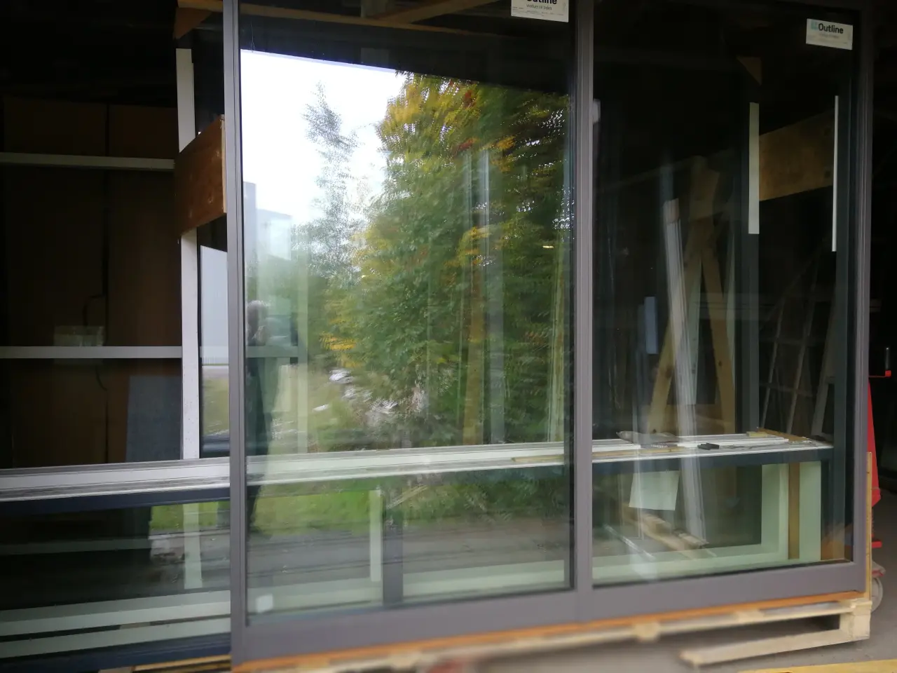 Billede 1 - 2 NYE LAVE VINDUER 357,8x53,8 3-LAGS KR 2500/STK