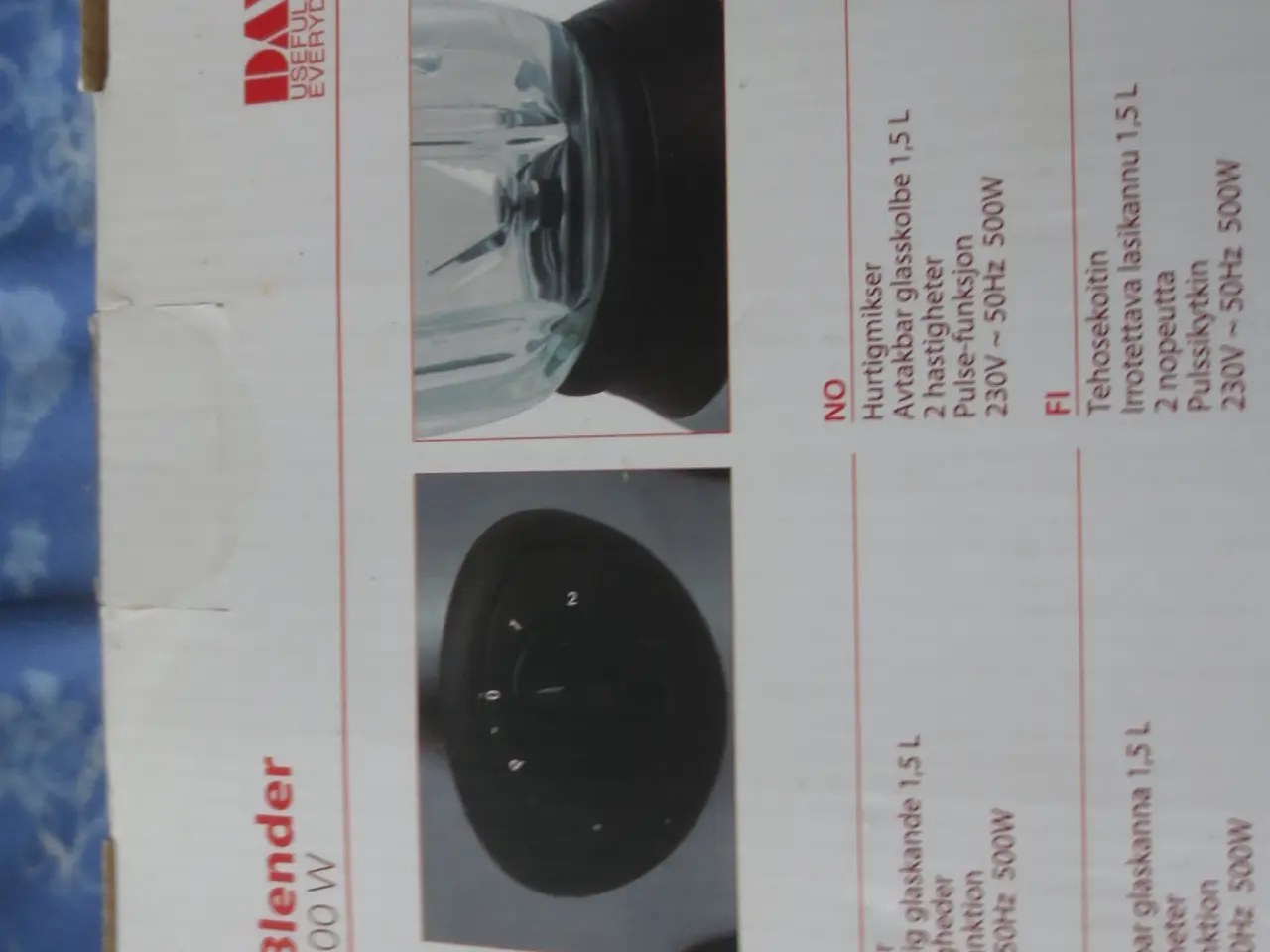 Billede 2 - Blender 500 Watt