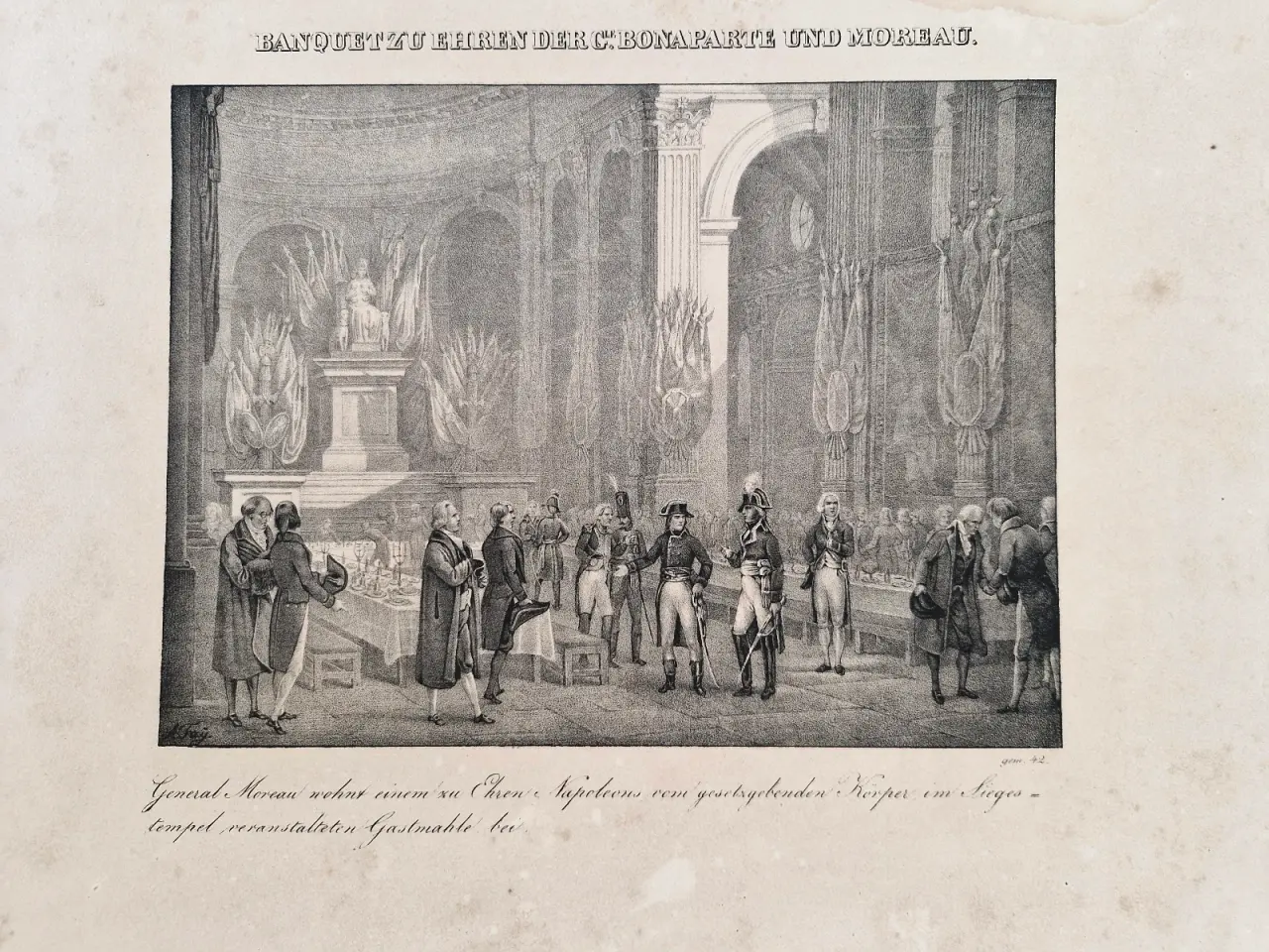 Billede 1 - Tysk Napoleon Litografi ca. 1870