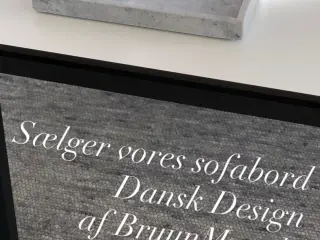 Bruunmunch Sofa Bord. Dansk Design