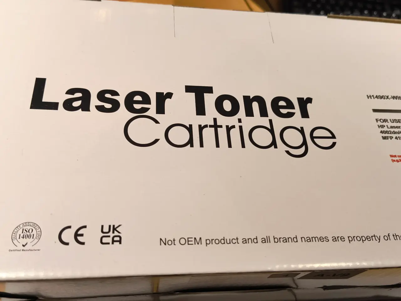 Billede 2 - HP 149X sort toner Kompatibel W1490X – 9.500 sider