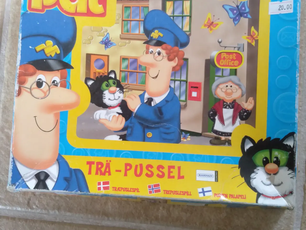 Billede 1 - Postmand Per træ-puslespil med 20 brikker