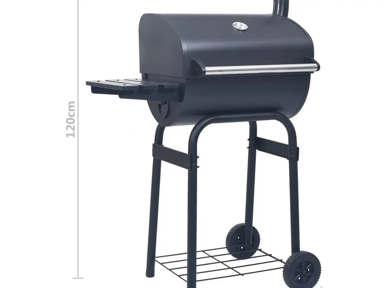 Billede 9 - Kulgrill/rygegrill med bundhylde sort