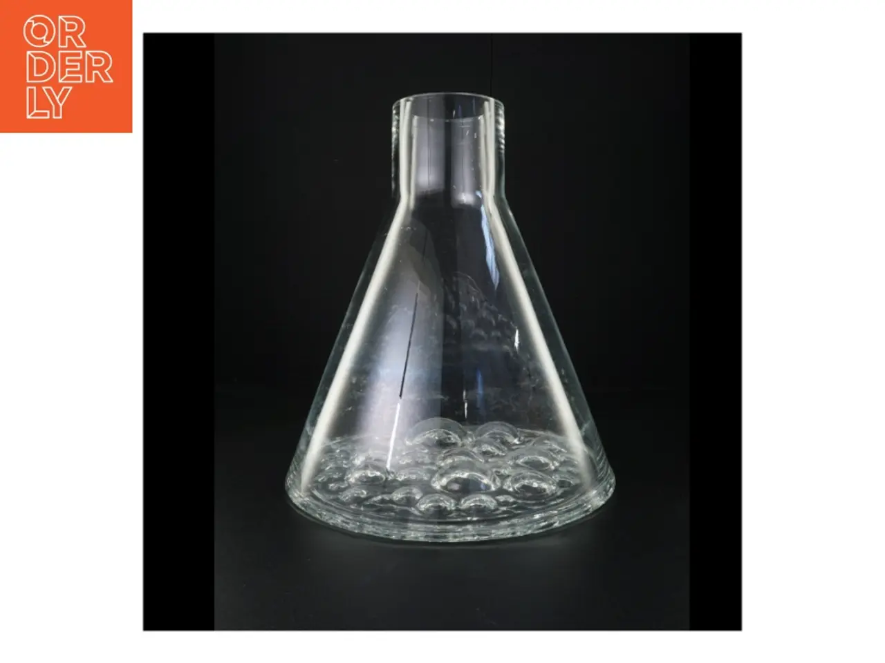 Billede 2 - Glasvase med bobledesign (str. 37 x 29 cm)