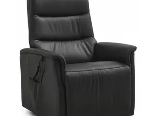 Max lænestol med elektrisk recliner og løftefunktion i sort læder