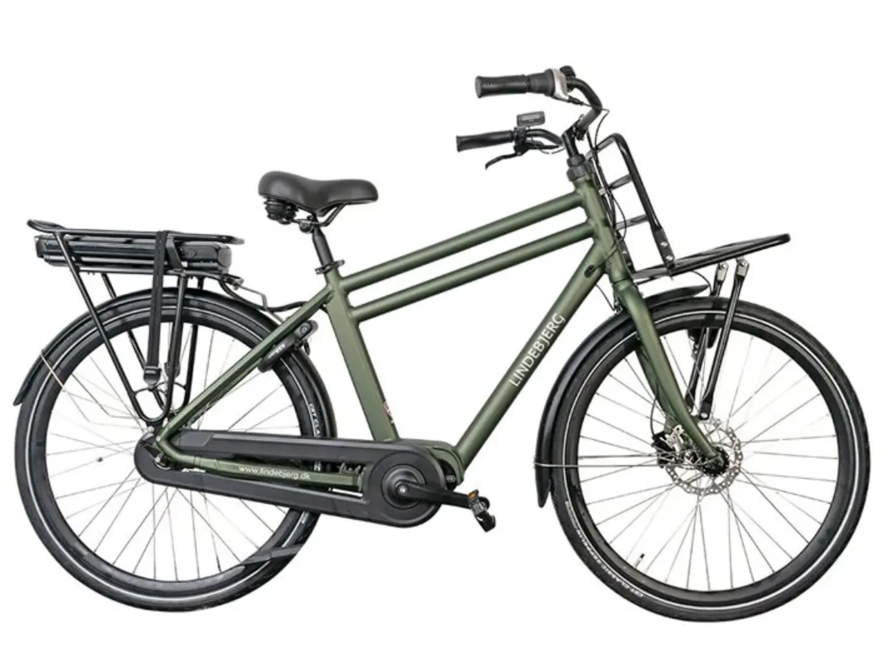 Billede 1 - Lindebjerg 28'' Elcykel Cargo Long Range H - Mat Grøn