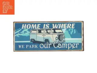 Metalskilt med campervan-design fra Lafinesse (str. 30,5x13 cm)