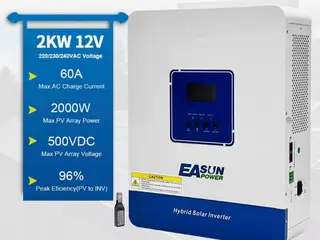 Mppt inveter 2 Kw hybrid til 12 volt batteri