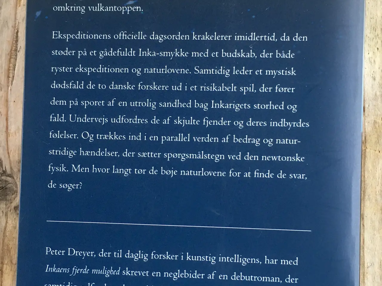 Billede 2 - Inkaens fjerde mulighed, Peter Dreyer, eventyr