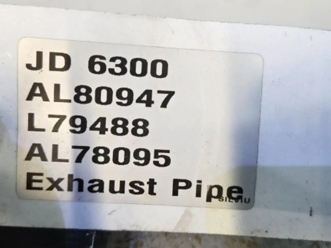 Billede 14 - John Deere 6300 Udstødningsrør AL80947