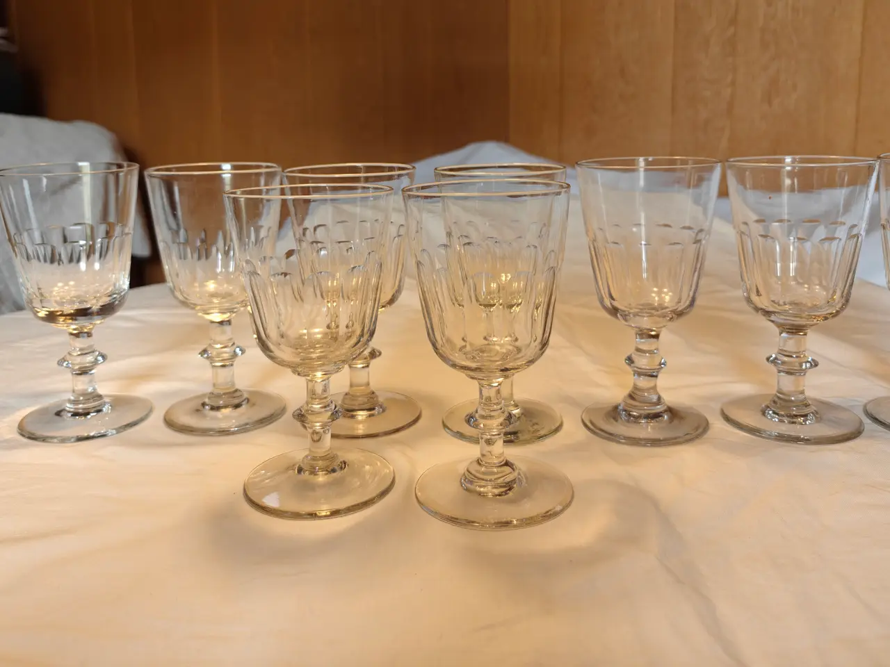 Billede 2 - Christian den 8./Berlinois glas med slibninger