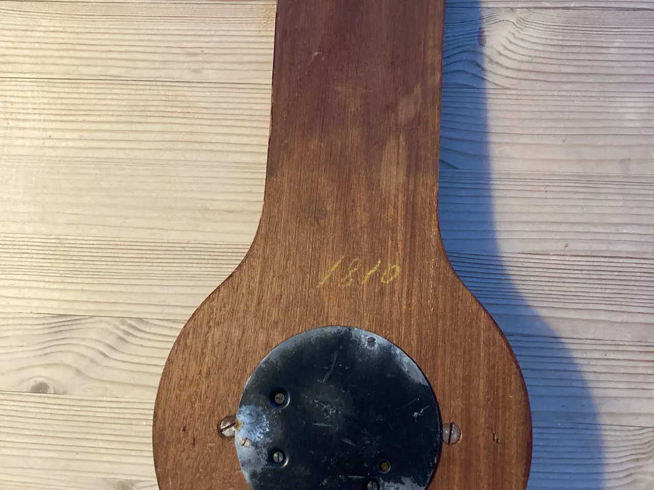 Billede 2 - Gammel vejrstation med barometer og termometer 