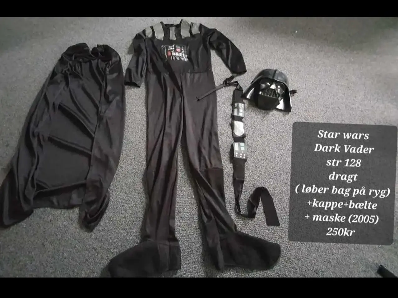 Billede 1 - Starwars, DARK VADER kostume str 128