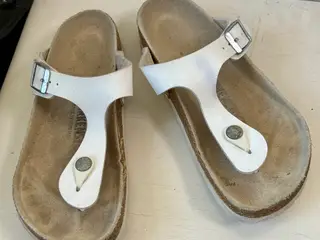 Birkenstock, Gizeh hvid sandal, str 36