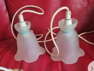 2 glas lamper pendel