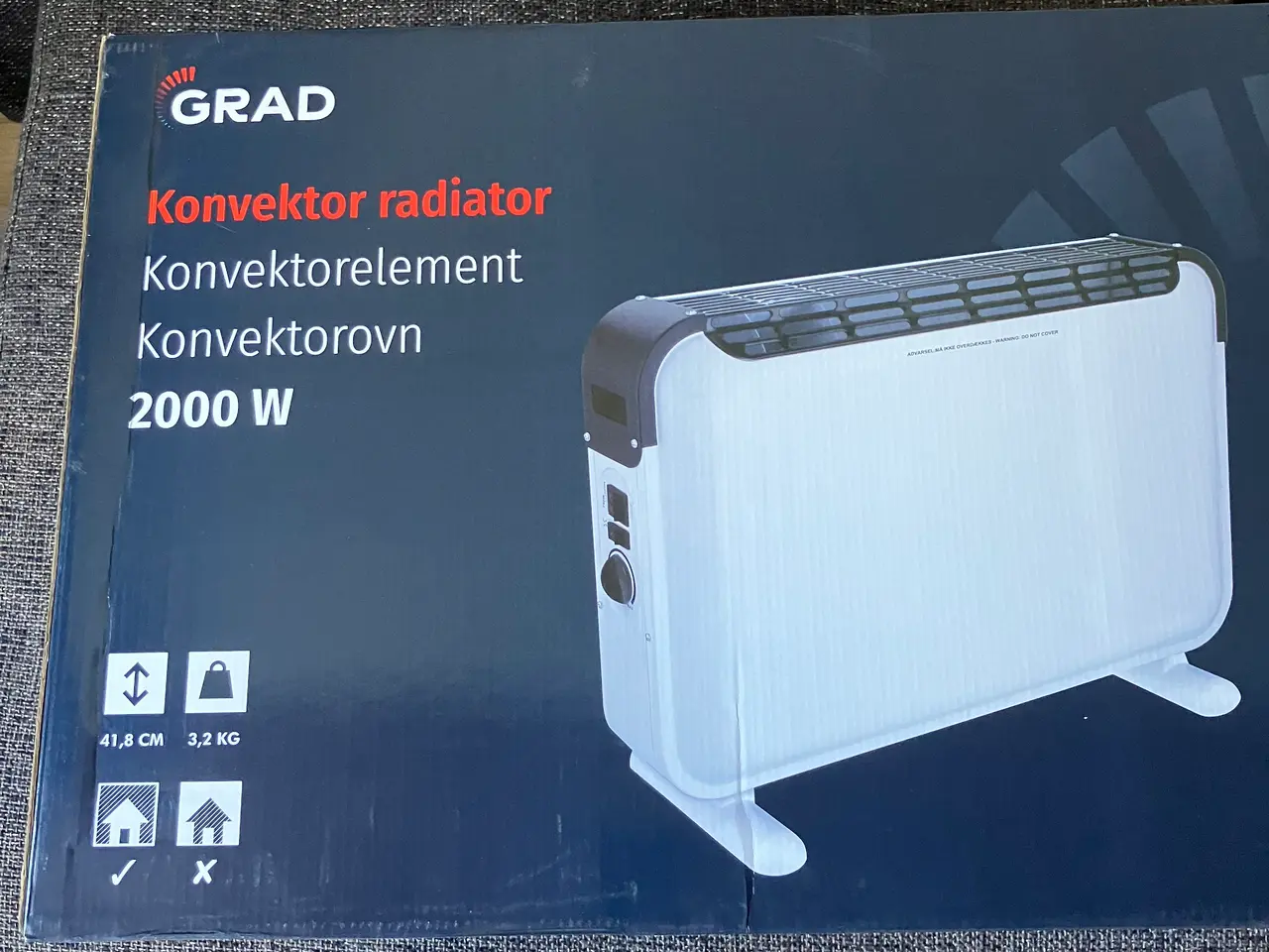 Billede 1 - El radiator 2 stk.