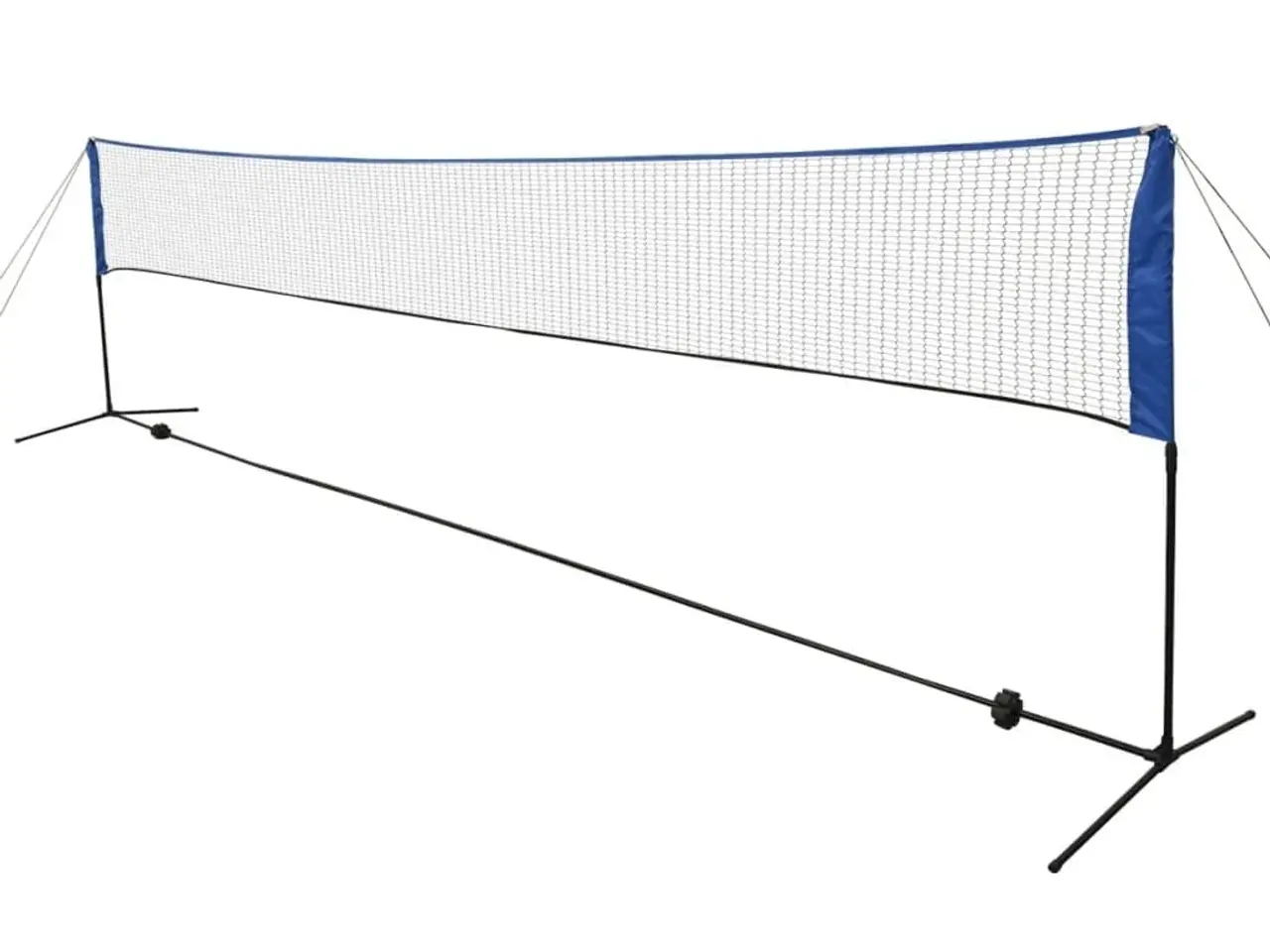 Billede 1 - Badmintonnet med fjerbolde - 600 x 155 cm, højdejusterbart