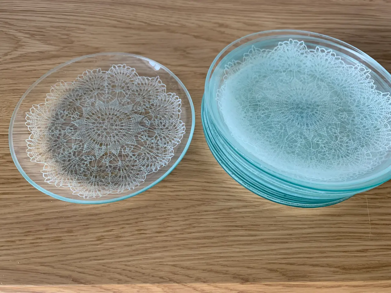 Billede 1 - Asietter i glas