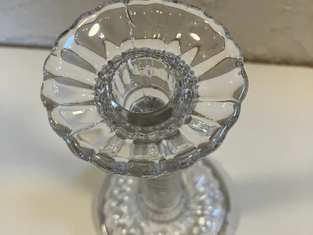 Billede 3 - Belgisk glas lysestage