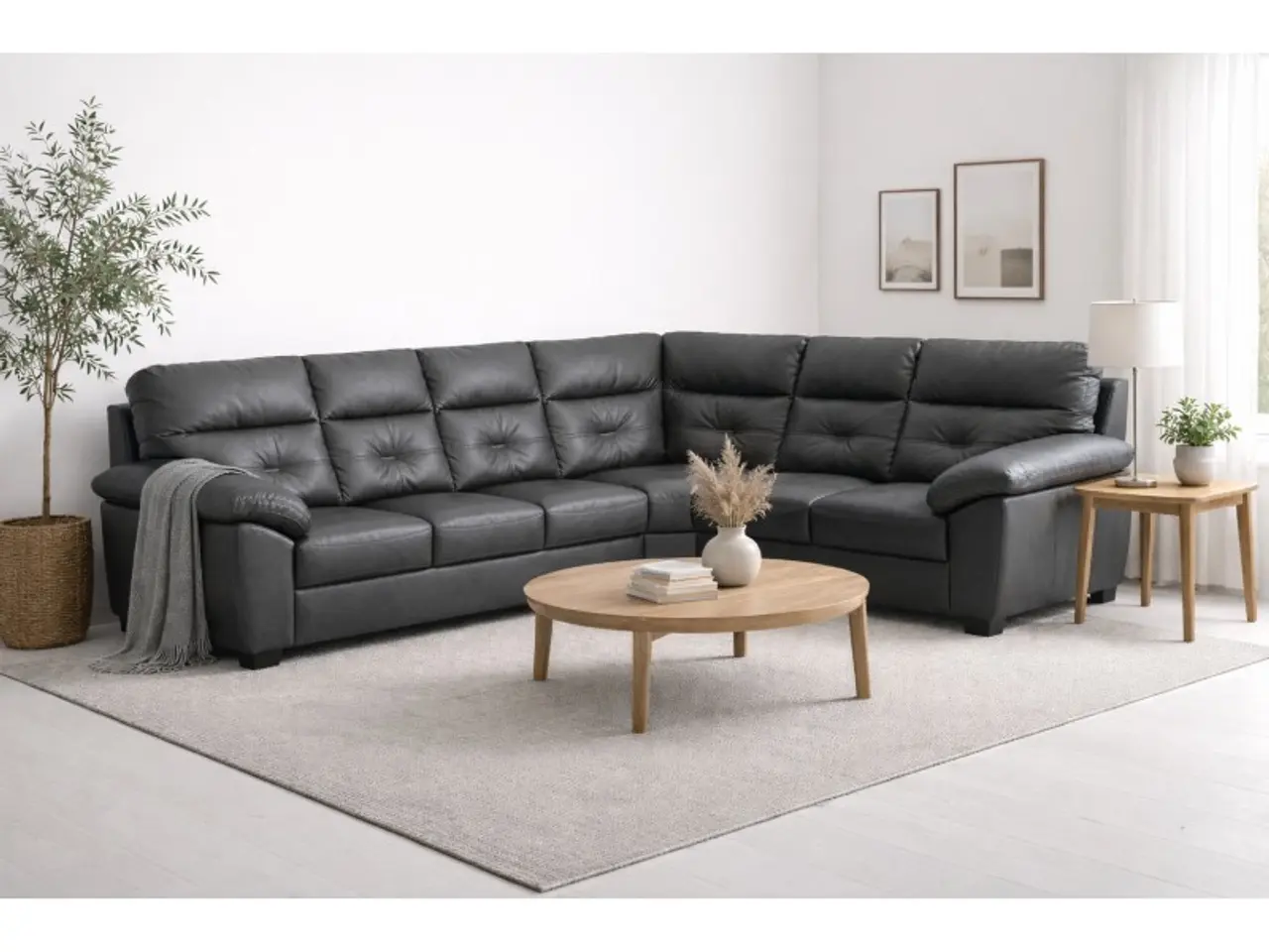 Billede 5 - Hjort Knudsen Dalby læder XL hjørnesofa