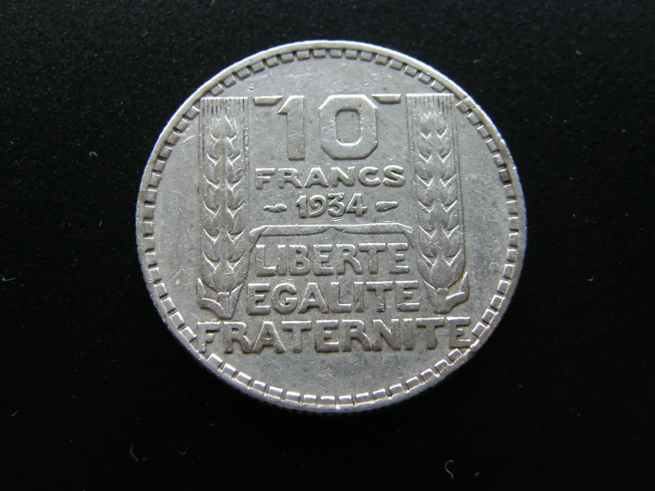 Billede 2 - Frankrig 10 Francs 1934 Sølv KM#878