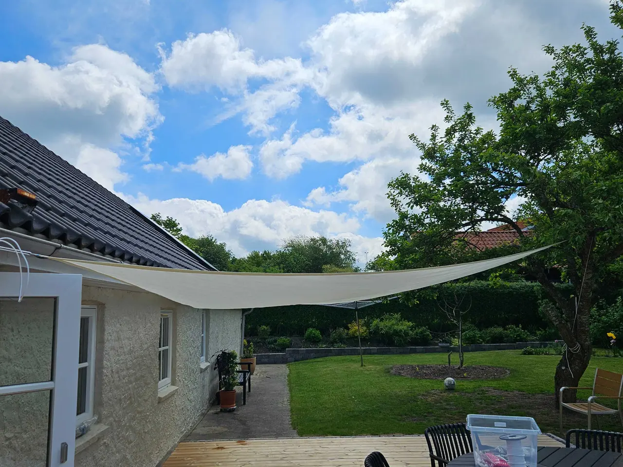 Billede 1 - Solsejl 5x5 meter
