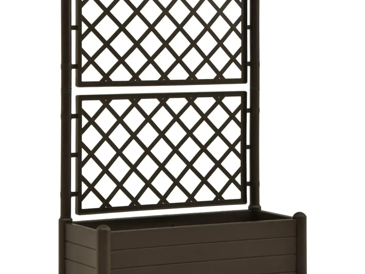 Billede 2 - Plantekasse med espalier 100 x 43 x 142 cm - mokkafarvet