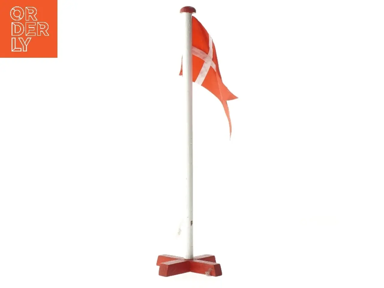 Billede 2 - Miniatyr flagstang med Dannebrog (str. 30 cm)