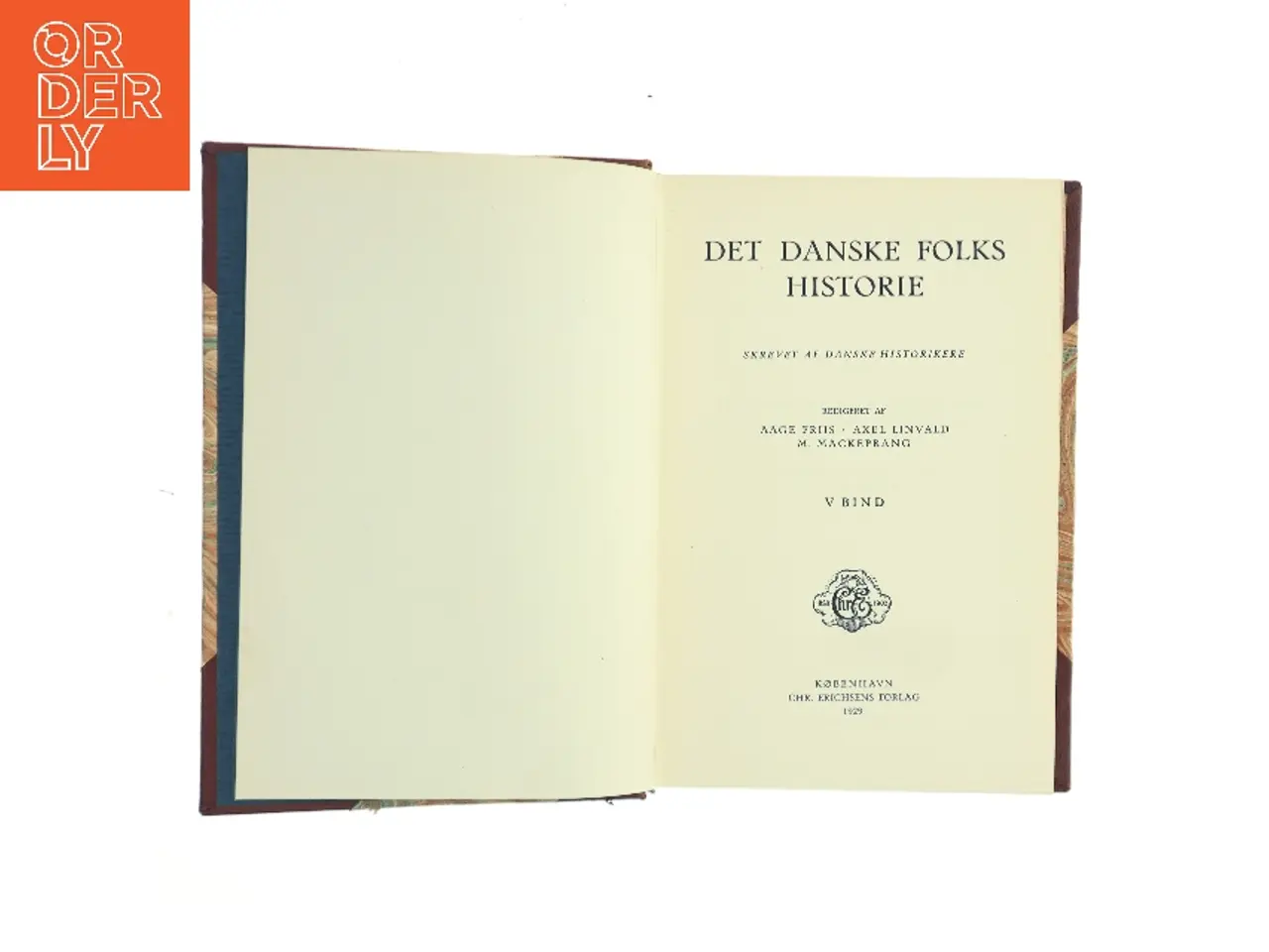 Billede 1 - Det danske folks historie. V bind (Bog)