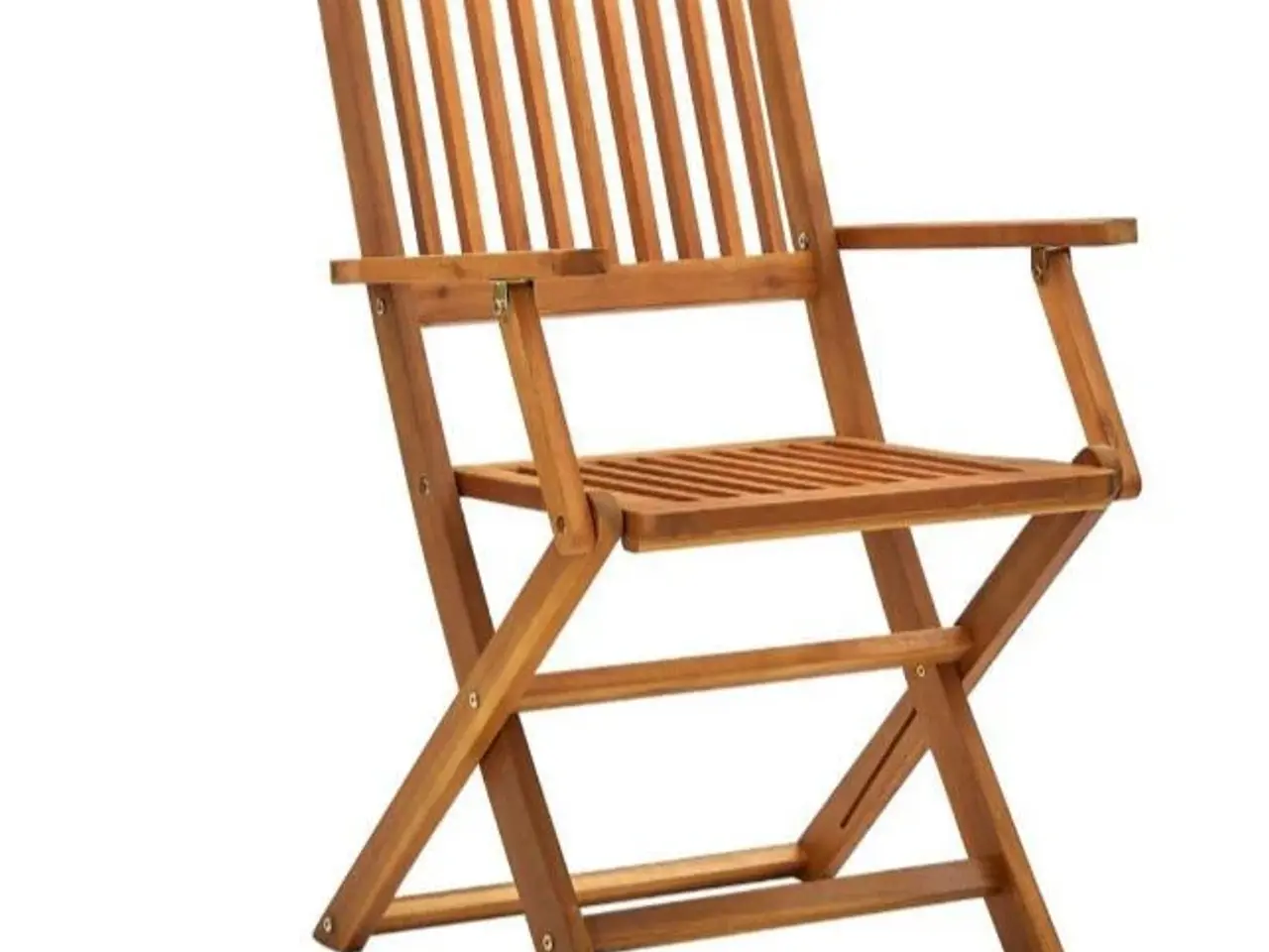 Billede 2 - Foldbare havestole 4 stk. massivt akacietræ