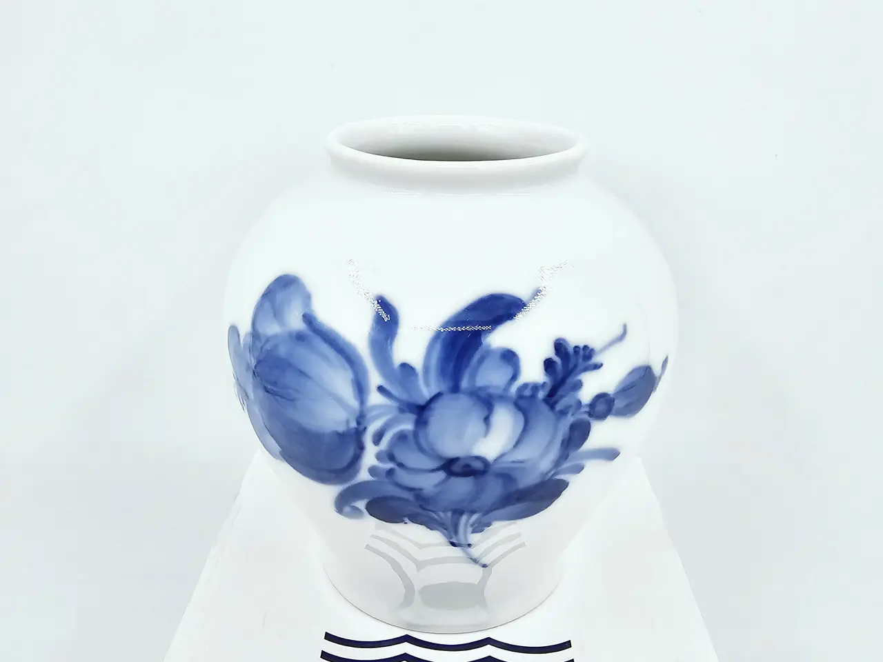 Billede 1 - Blå Blomst Flettet Vase nr. 10-8257. sortering 1