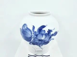 Blå Blomst Flettet Vase nr. 10-8257. sortering 1