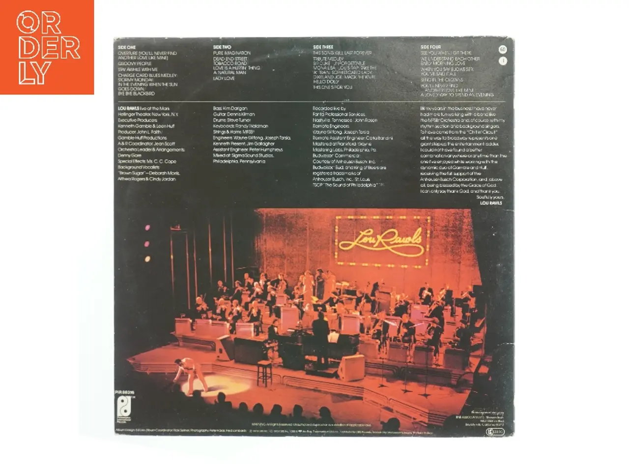 Billede 2 - Lou Rawls Live LP fra Lou Rawls (str. Ø. 30 cm)