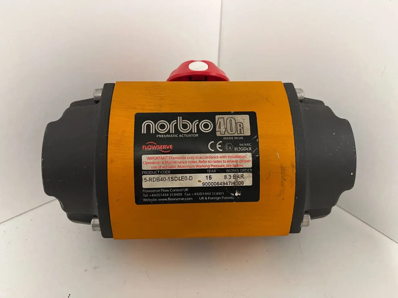Billede 2 - Flowserve Norbro 40R Pneumatic Actuator -