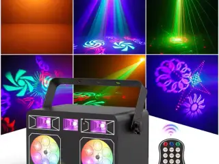 4-i-1 kompakt disco lyseffekt