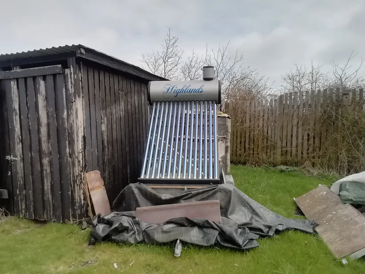 Billede 1 - Solpanel til varmt vand