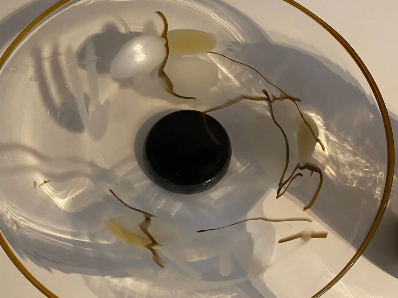 Billede 2 - Lene Højlund, Glasfad, vase og fyrfadsstage