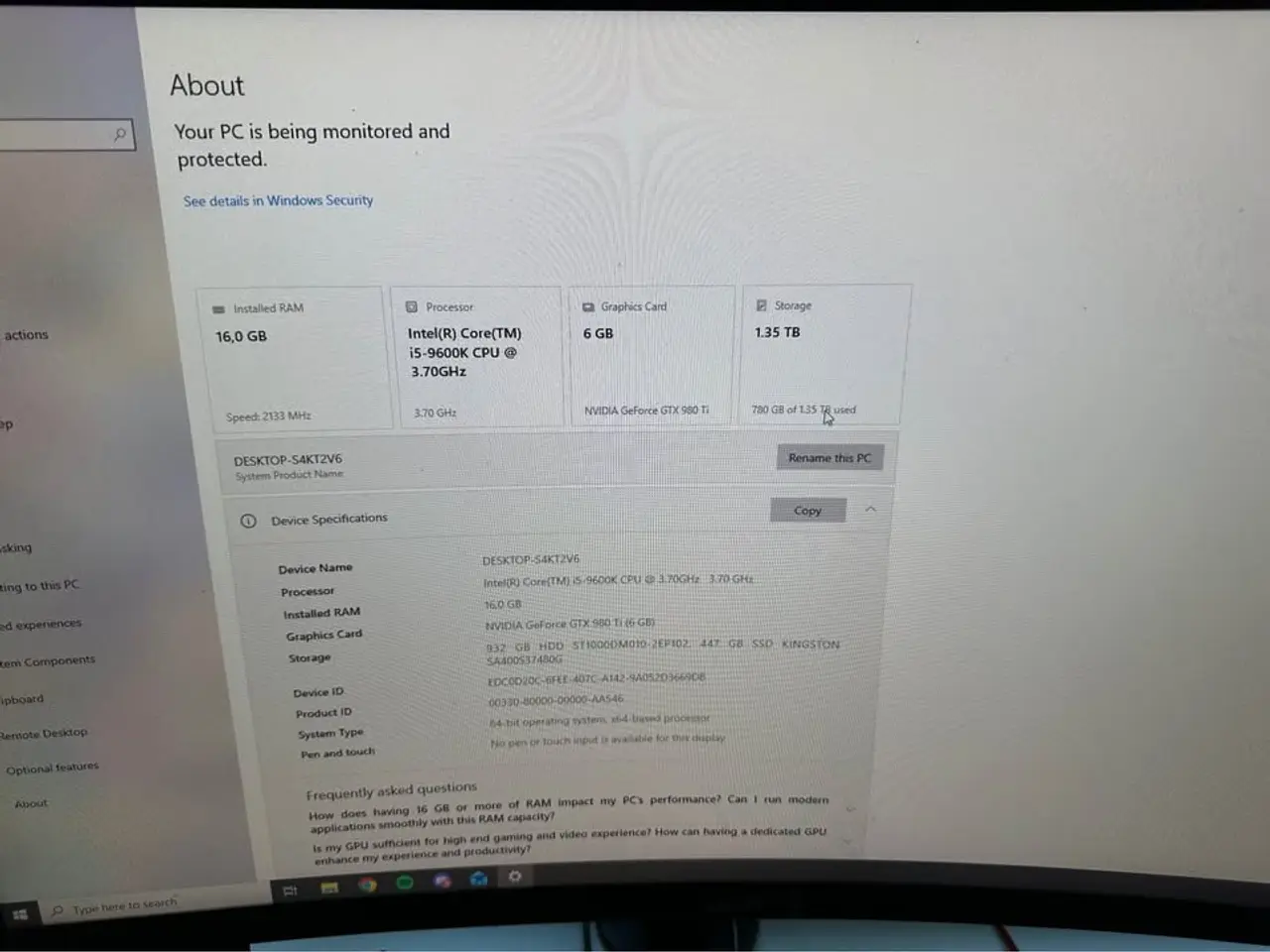 Billede 7 - Gaming PC + 3 skærme + skærmholder - Klar til brug