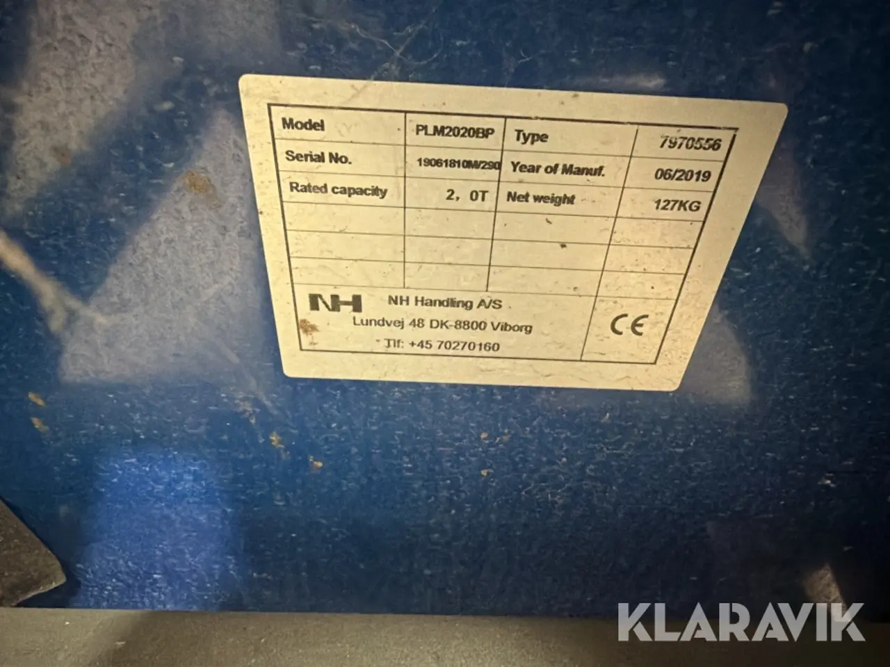 Billede 11 - Palleløfter NH Handling A/S PLM2020BP 2000 mm lang