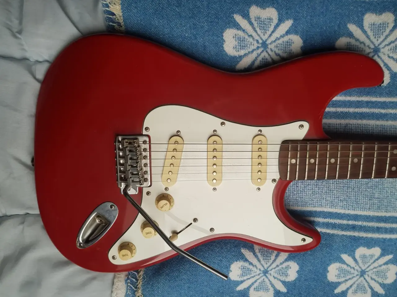 Billede 3 - Elguitar, Falcon Rød strat