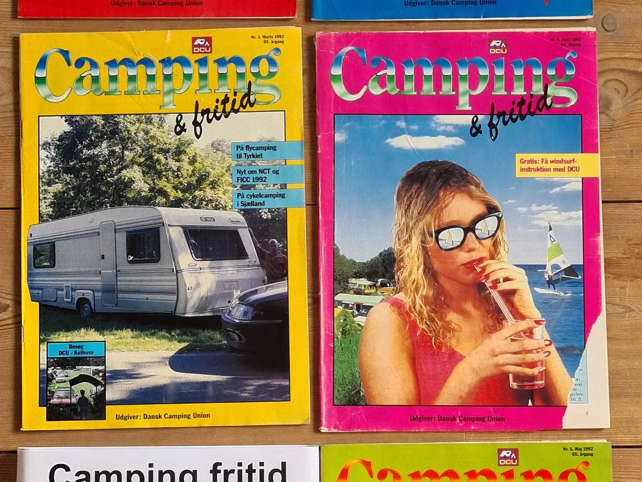 Billede 1 - Camping & Fritid magasiner 1992 sæt med 10 blade