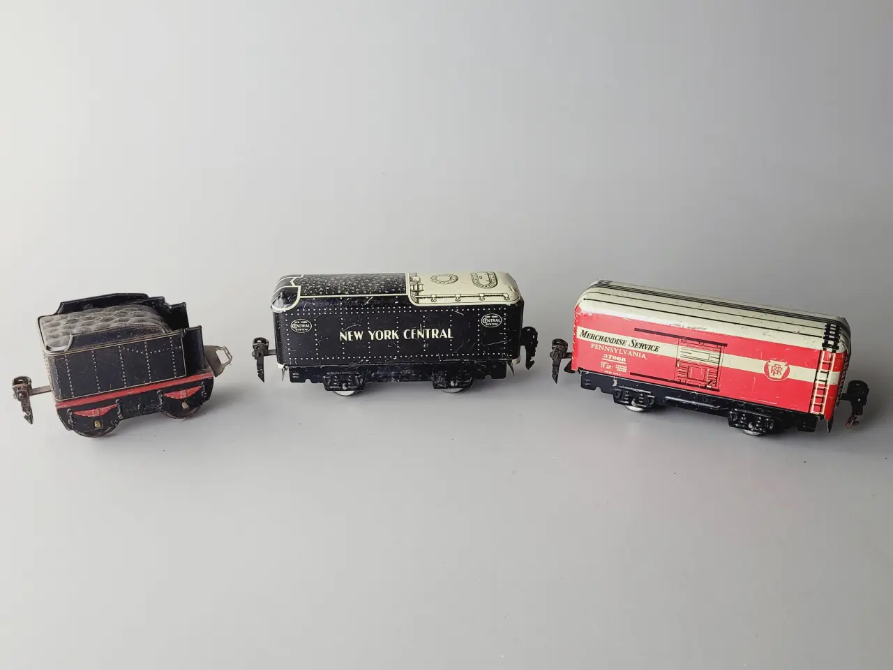 Billede 2 - ⭐️· Vintage MARX Bliktog – Tender & Godsvogne O-s
