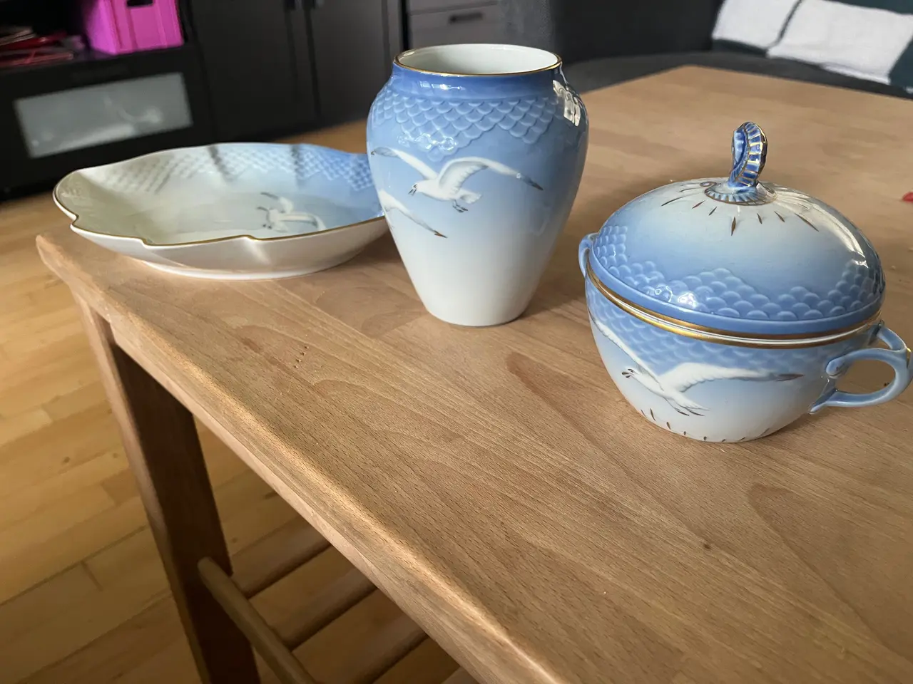 Billede 2 - Vase , Sukkerskål og asiet