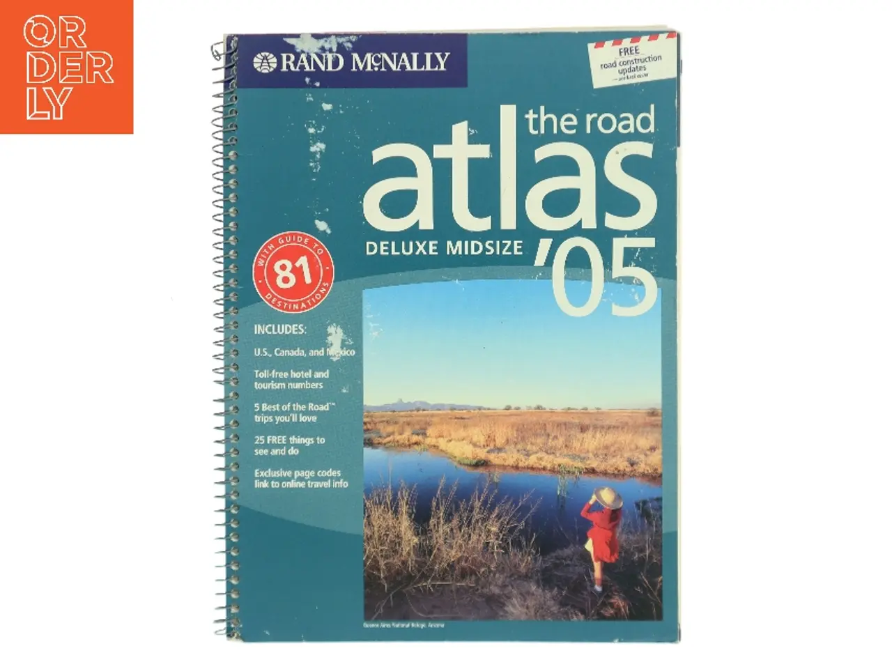 Billede 1 - Rand McNally The Road Atlas Deluxe Midsize '05 af Rand McNally (Bog)