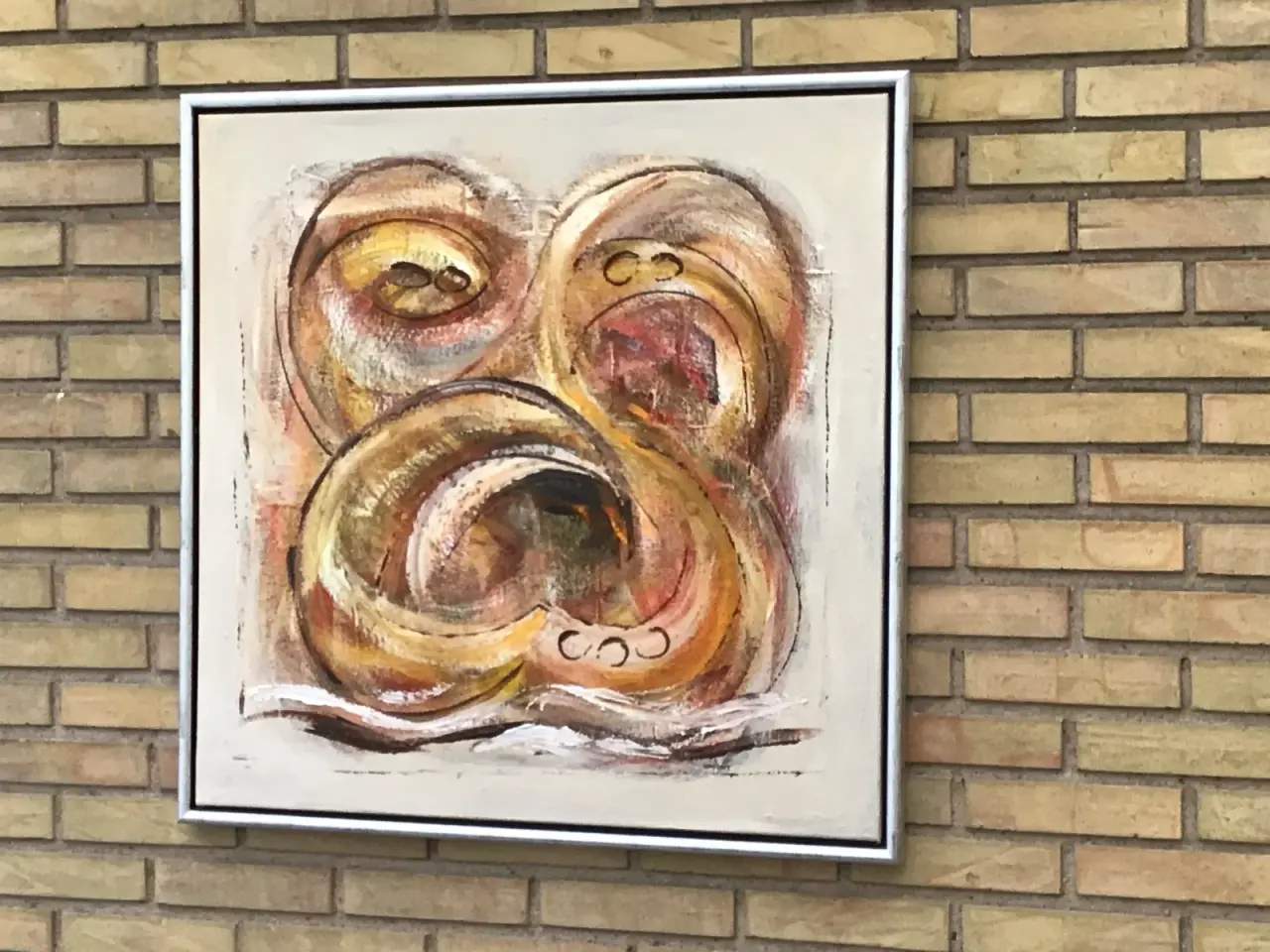 Billede 2 - Stort oliemaleri,  85 x 85 cm. incl. ramme