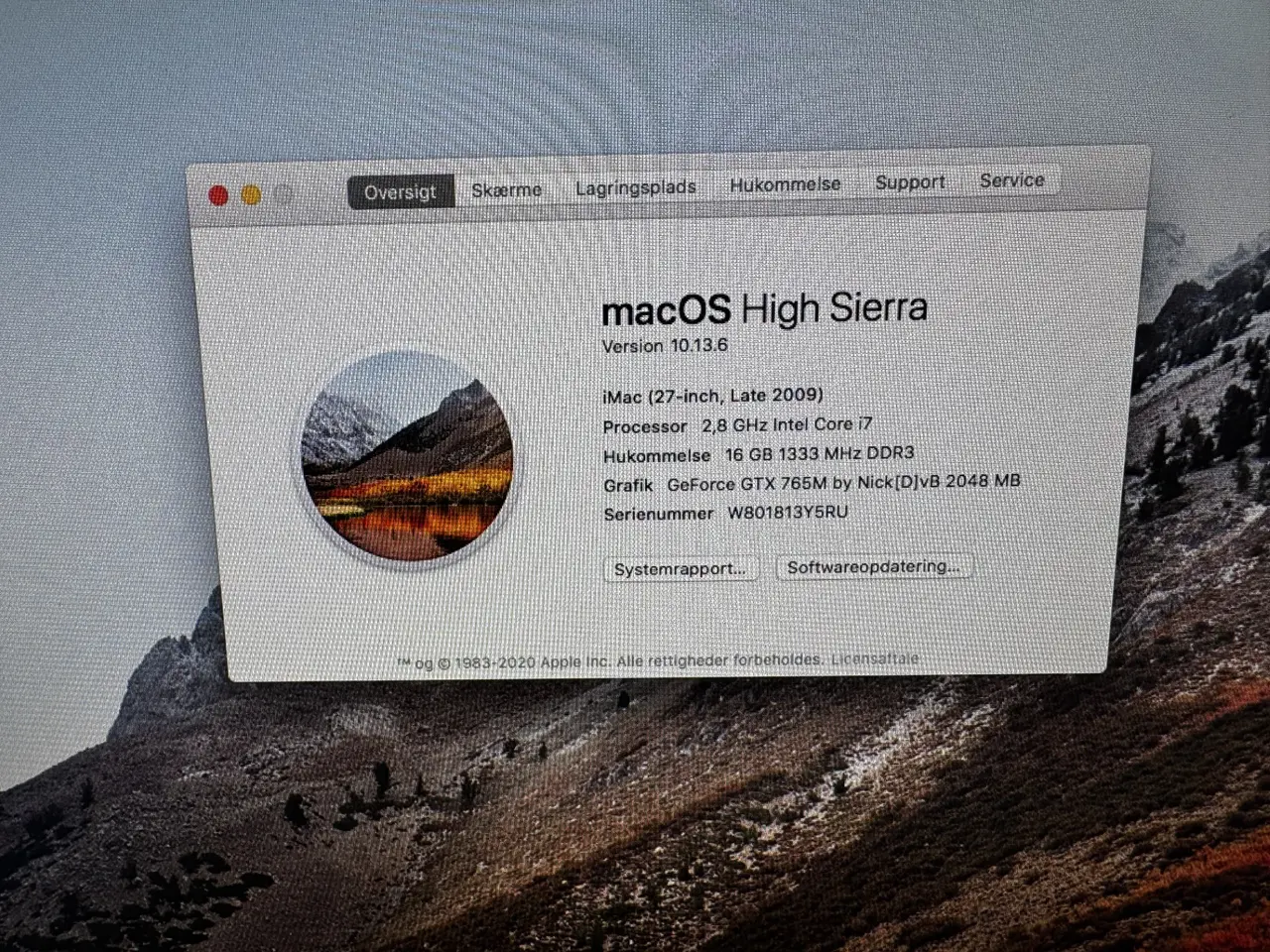 Billede 4 - iMac 27" (2009)