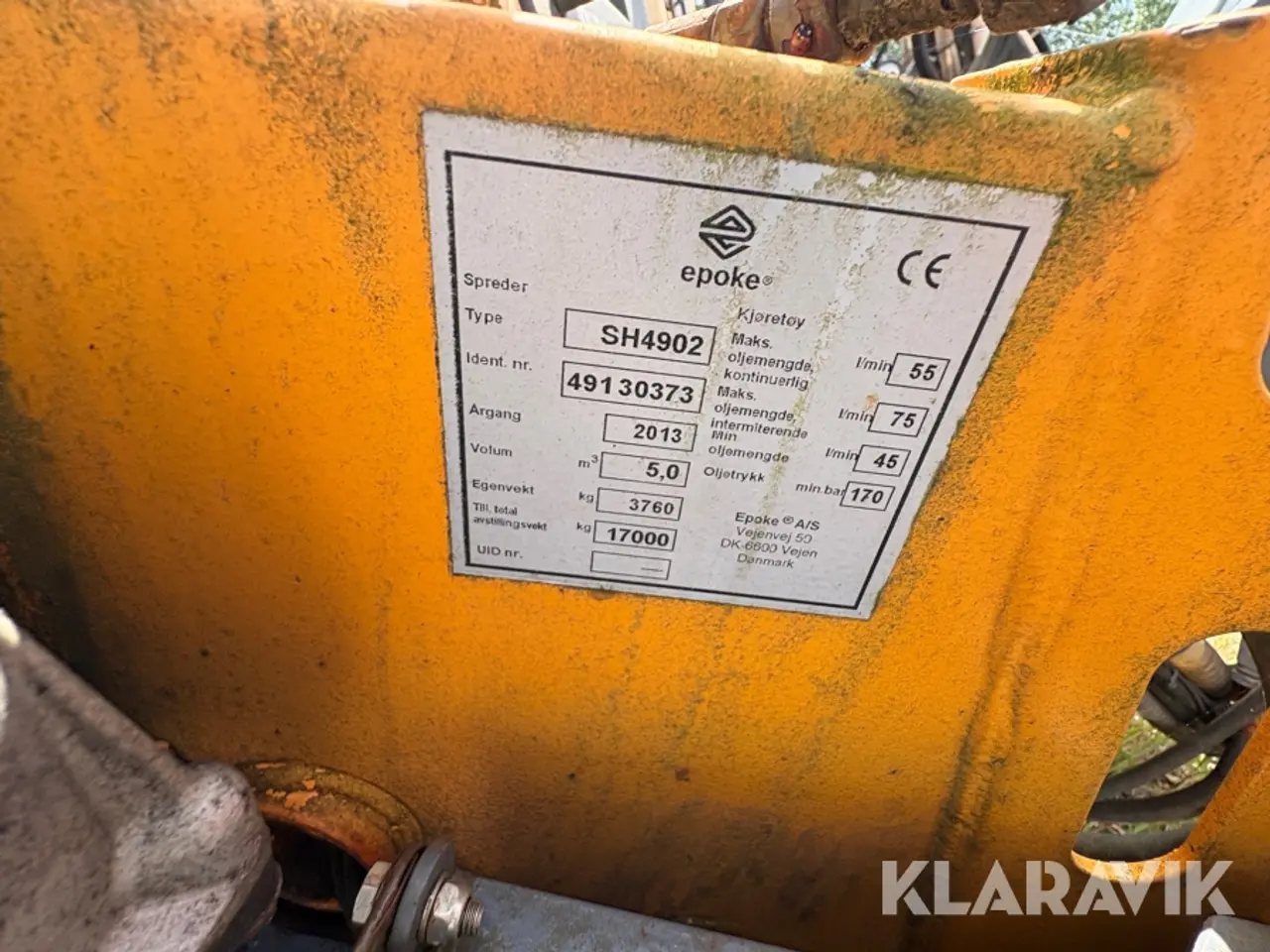 Billede 5 - Kombispreder Epoke SIRIUS COMBI AST SH4902 hydraulisk 1 Styk