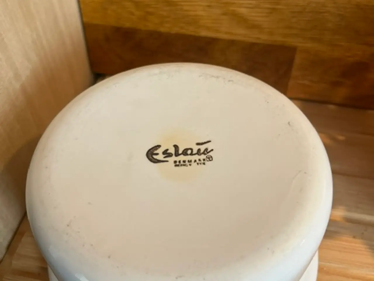 Billede 4 - Flot hvid Eslau Denmark skål