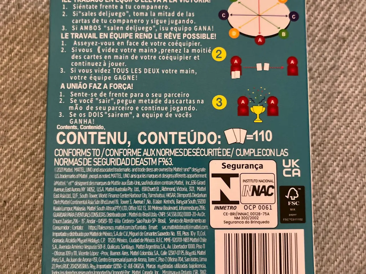 Billede 2 - Mattel UNO Teams kortspil