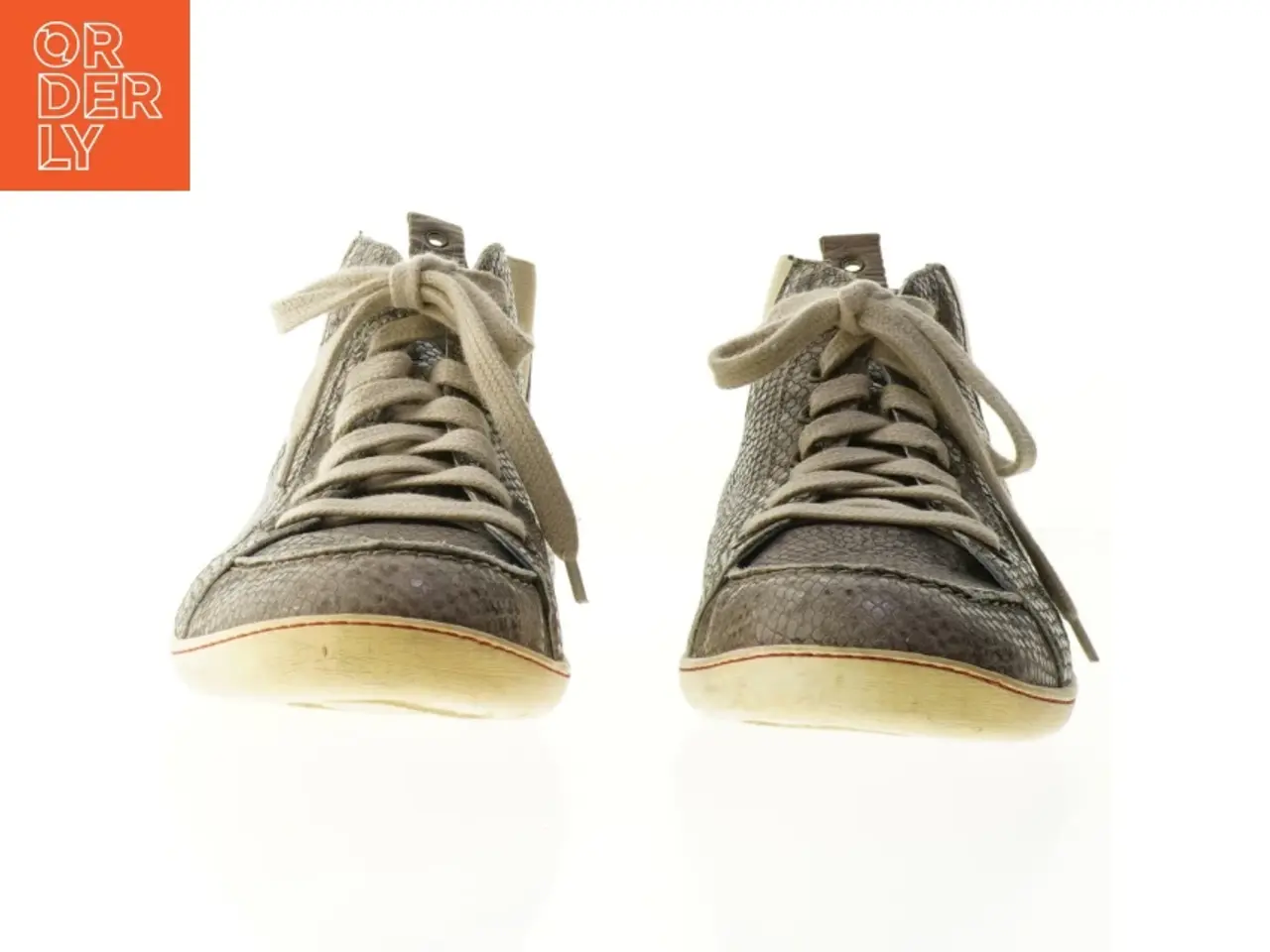 Billede 4 - Brugte damesneakers med slangeskindslook